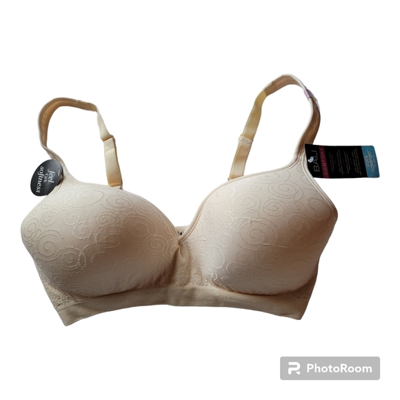 Bali Cool Comfort Revolution Shaping WireFree Bra DF3463 Light Beige 36D NWT - Picture 3 of 9
